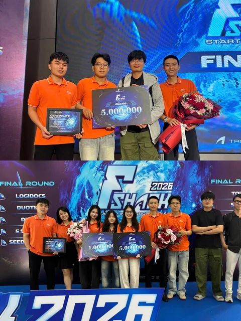 Những khoảnh khắc của OZE tại cuộc thi FShark 2026.